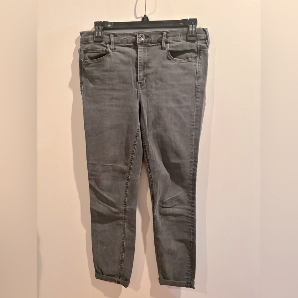 Madewell Dark Gray Skinny Skinny Ankle High Riser Denim Jeans 29